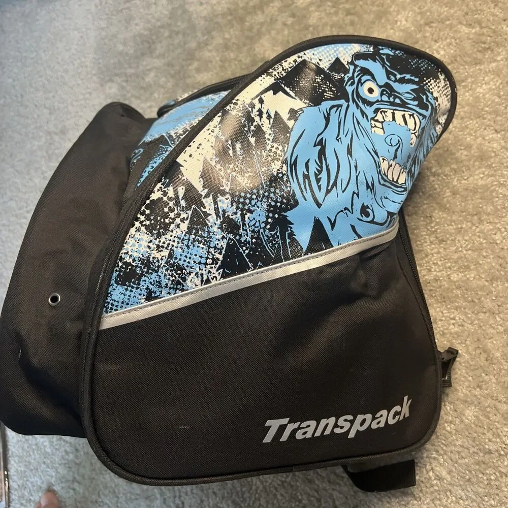 Transpack Edge Jr. Boot Helmet Bag Blue Yeti Snow Ski & Boarders Water Resistant